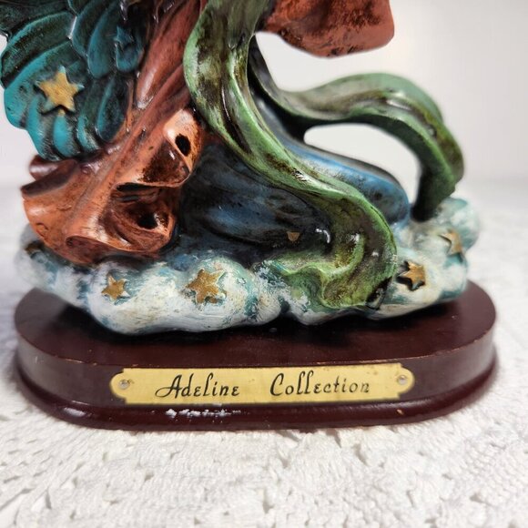 Adeline Collection Figurine Angel Holding a Baby Sitting on a Cloud on a Base - Picture 5 of 10